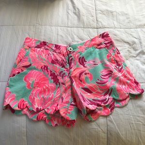 Lilly Pulitzer scalloped shorts